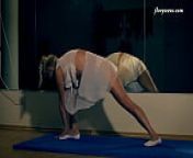 Elena Proklova bending naked gymnast from naked gym girls
