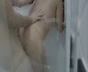 Boy lets sexy wife take a shower at his place and fuck hard with no condoms Karina and Lucas from old boy and 40 old