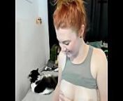 Pale slut showing her nude body from pregnant haylee love
