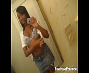 Ebony chick shows her boobs from mature selfie