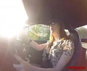 British mature Red fingers her cunt in the car again from car talking xxx