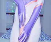 Horny Mount Lady tore her herosuit to make her pussy cum squirt after double penetration with dildos - MHA Anime Cosplay Spooky Boogie from 双重渗透 内射