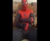 gay spiderman solo spandex suit from solo gay porn