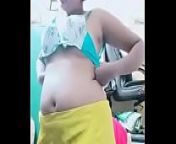 Swathi naidu showing her boobs while saree from aunty change sare