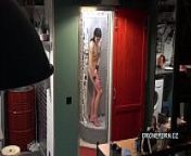Kasandra in the shower - voyeur from teen nudists shower