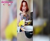 Sexy Dance During Wet Cleaning by Busty Katty Grray - Wet Tits from chinita boot foam by the mouth complete