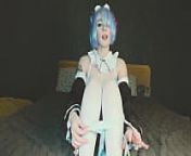 Rem loves anal and long toys - Cosplay Spooky Boogie Rem Re Zero Maid from İrem mrr