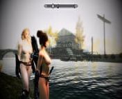 [SKYRIM MOD] Sexy Swimming at Lake Honrich from ams liliana nude mod