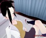 Boku No Hero Hentai Yuri - Toga Usses a Dildo With Momo Yaoyorozuhaving lesbian sex and she have and orgasm and squirt from toga sex asmr