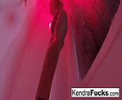 Hot Kendra Cole takes a sexy shower! from teen shower solo