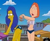 Sexy Carwash Scene - Lois Griffin / Marge Simpsons from os simpson