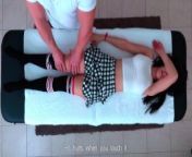Please don't cum inside me! lgirl gets dirtiest massage from therapist from shy mature massage therapist