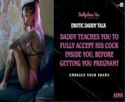 Daddy Talk: Daddy teaches you to accept all of his cock inside you before breeding you from mypornsnap lsm