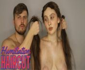 Humiliation Long To Short Haircut from tamil actress head shave cut