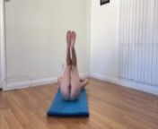 Naked milf's morning yoga before rough sex from bbc naked