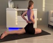 HOT YOGA from dish school sex with dress