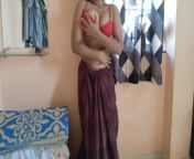 I love to show my huge tits when no one is at home from İndian desi dance