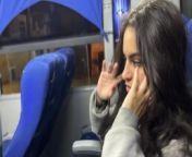 I suck an unknown passenger on a real bus and he cums in my mouth from www rp