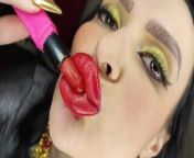 Teaser: Lipstick heels, lipstick fucking, lipstick blowjob from camel toe photo