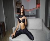 Leggy Super Molly in shiny leggings from indian super sexy woman like sunny leone tit fucked by neighbour