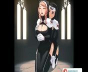 Cute Girl Passes The Exam To Become A Nun Herntai Story | High Quality Animated 4K 60Fps from animation nun game