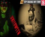 stepsister Strange Halloween Night Dream: as Succubus Fucking stepbrother ASMR from horror movie hindi dexw