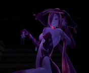 Halloween night with Slime-Girl - Eris (3D Hentai, 4K, 60FPS, Uncensored) from monster girl island eris sex scene