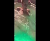 Mom squirts whilst being played with in hot tub from panjabi babi co