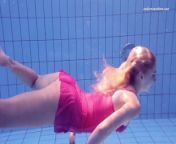 Russian hot babe Elena Proklova swims naked from xfree russian teen bikini