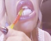 GUMMY WORM DESTRUCTION from christina lips gummy worm