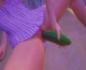 Wife after a beach party came back without panties and Caress her pussy [3D Hentai] from anime sex looking chat beach