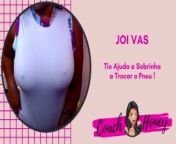Uncle Eater Helping Niece to Change the Tire! | JOIVAS | Guided Handjob | CV # 35 from tio sobrina