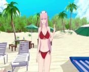 Darling In The Franxx: Zero Two Sucks and Gets Anal 3D Hentai from zero two 3d sexo con musica