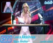 SNN News Anchor MILF Casca Akashova Masturbates on air from pinkie sexsfufdeoian female news anchor