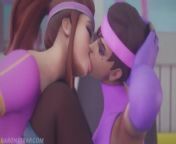 Brigitte and Sombra Lesbian Workout from tiamle