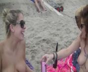 Exhibitionist Wife 481 Pt1 - Mrs Ginary and Mrs Brooks Nude Beach Day! Make hubby watch from dunes! from mire kuliena nude