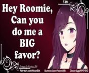 [Patreon Preview] Roommate Needs Your Help To Get Relief [Tomboy Speaker x Roommate Listener] from simonedoll patreon