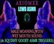 (LEWD ASMR) Heavy Male Moaning With Mouth Sounds (And Wet Squishy ASMR Triggers) - JOI from balatkae sexxx veto