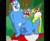 Horny smurf from smurfs and snorks