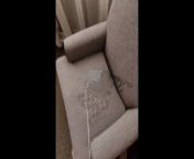 MASSIVE Desperation PISS soaking hotel chair!! from sucks patients dick while performing care