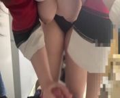 Handjob of a fair-skinned Japanese high school girl with big breasts. Ejaculation in 10 seconds from 10 seconds lip kiss video
