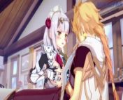 Noelle and Aether have intense sex in the bedroom. - Genshin Impact Hentai from kakamega porn videoelma nika xxxdhska com