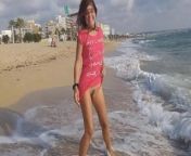 Public Flashing # Take Off Panties # Tanning Hairy Pussy at Sun Set Beach among people from inden sun wife and fathir sexx sakse poto