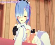 Re:Zero - Rem Caught Masturbating - 250 Subscribers Special 3D Hentai [HD, MMD, AMV, MAD, Koikatsu] from indian girl 1st time sex mp4