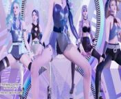 [MMD] Aespa - Black Mamba KDA Ahri Akali Seraphine Kaisa Sexy Kpop Dance Evelynn League Of Legends from aespa