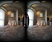 Solo blonde babe Mika is masturbating all day in VR from mika lafuente