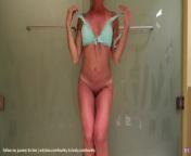Little Petite Wife's Bikini Striptease 1080P from desi college babe seductive dance in salwar and bra shaking tits mms 3gp