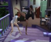 Peeping Tina gets what she looking for, trouble from the sims 4 intense sex with beautiful women at the junkyard