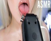 HOT ASMR ❤️ SUPER SENSITIVE MOUTH SOUNDS *Lips FetishWet Mouth* from huge dildo and bbw mature