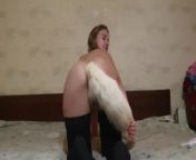 Girl sexy cute with anal fluffy tail from russian skinny blonde